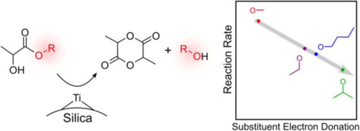 [62] How Substituent Effects Influence the Thermodynamics and Kinetics of Gas-Phase Transesterification of Alkyl Lactates to Lactide using TiO2/SiO2