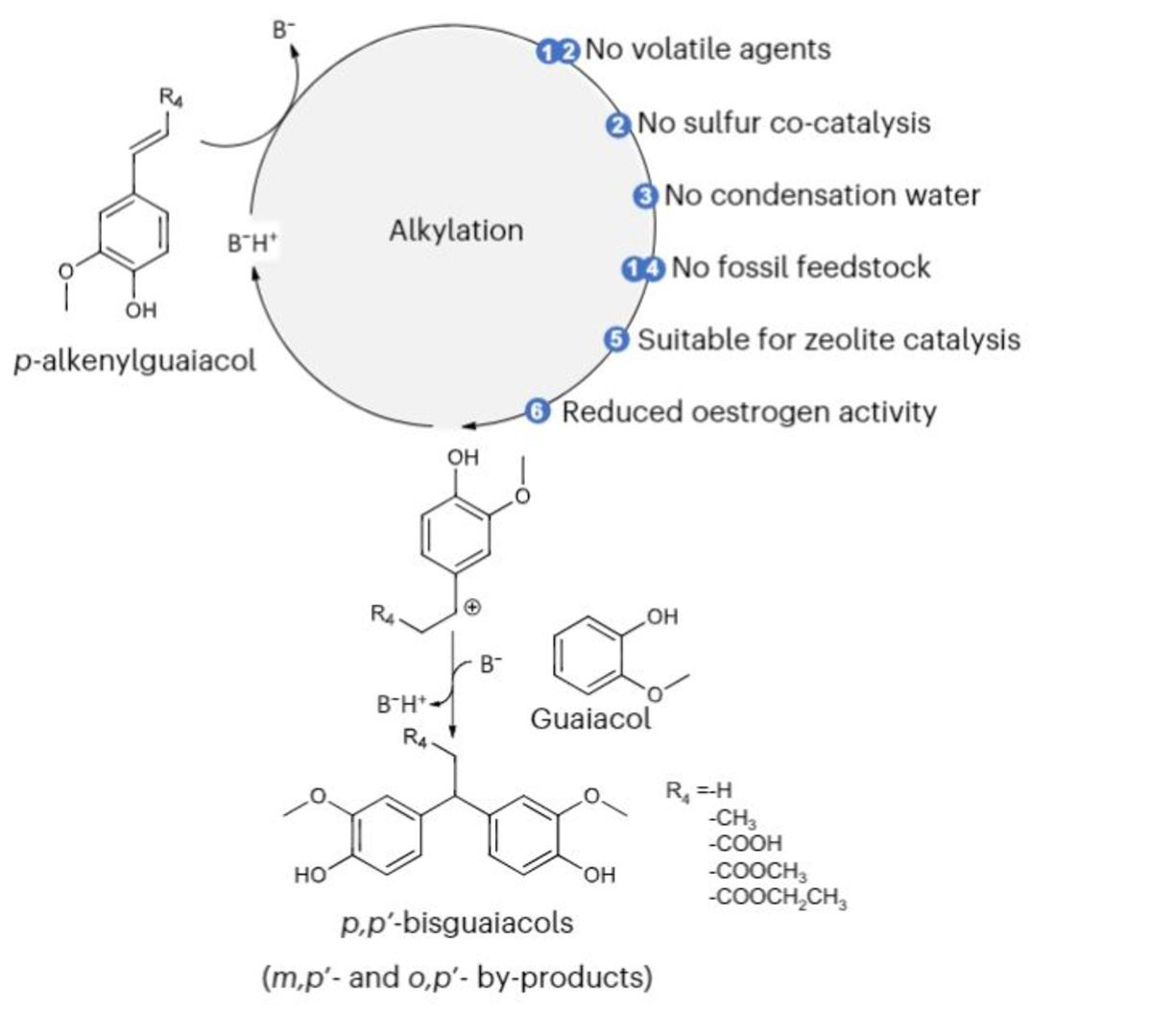 [77] Renewable and safer bisphenol A substitutes enabled by selective zeolite alkylation